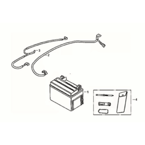 Batterie - boîte à outils Sym Fiddle III 50 E3