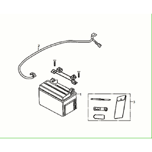 Batterie : ensemble d'outils Sym Fiddle ll Euro 5