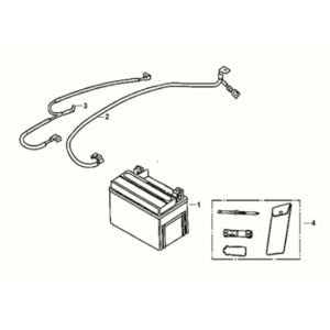 Batterie - boîte à outils Sym Mio 50I E5