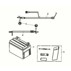 Batterie - boîte à outils Sym Symphony ST 50 E5