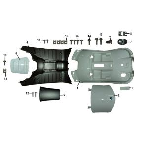 Protège-jambes - Marchepied Senzo RivaLux S 4 temps