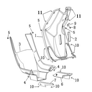 Tablier Generic Cracker limited blanc 2009 2 temps