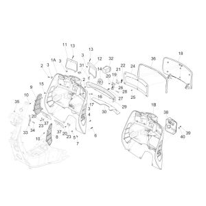 Tablier GTS 125 IU noir 94