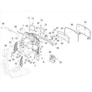 Montages avant pour Vespa GTS 300 HPE 4T 4V IE ABS E4 2019 (EMEA)