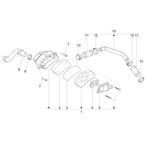 Boîte à air  Vespa Sprint 2 temps