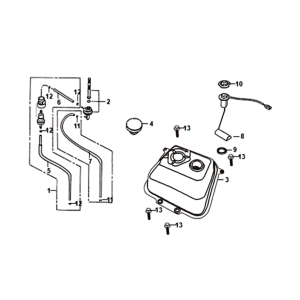 Carburateur - Sym Fiddle II Euro4 Essence Floater (WH-006) blanc