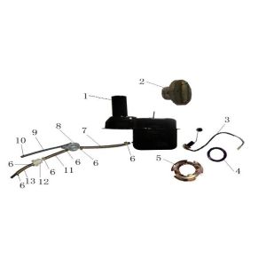 Réservoir d'essence AGM GT noir