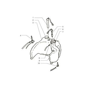 Réservoir d'essence Beta Ark-k AC noir 2008 2 temps