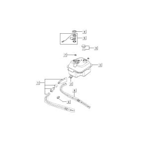 Réservoir de carburant Kymco Agility 12' 4 temps argent