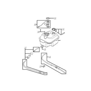 Réservoir de carburant Kymco Agility FR 12" 4 temps euro4 noir