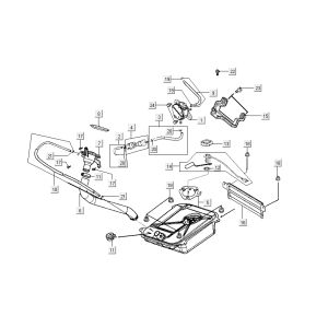 réservoir d'essence Kymco Grand Dink 2 temps Titane