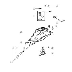Réservoir de carburant Kymco K-Pipe 125cc