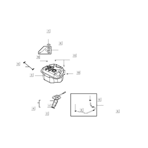Réservoir de carburant Kymco VP50i injection euro 4 tecno argent