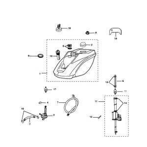 Réservoir d'essence Peugeot Ludix pro 2 temps