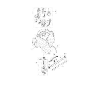 Réservoir d'essence Yamaha Aerox 2 temps