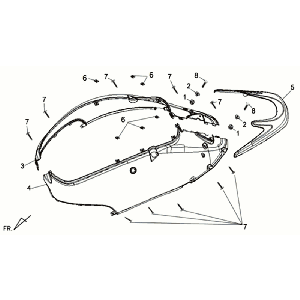 Placage Sym Allo GT (BK007U S882U) noir argent