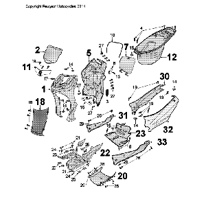 Placage Peugeot Tweet Evo antartica blanc (K7)