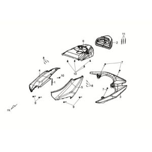 Beplating Sym Crox 50 E3 WIT (WH-8018P)