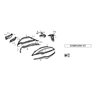 Sym Symphony ST E3 Placage noir foncé (BK-001C)