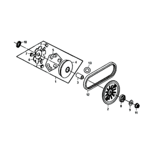 Chaîne mobile Sym Fiddle II Euro4 Bride (WH-006) blanche