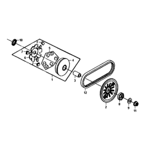 Bride mobile/courroie trapézoïdale Sym Symphony ST E3