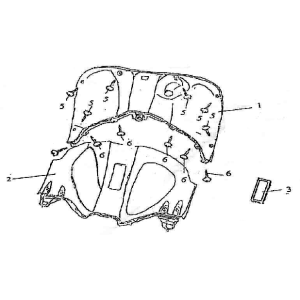 Capot intérieur Killerbee Custom 125cc