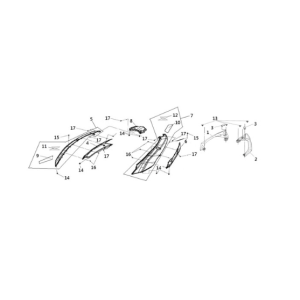 Body cover Sym Joymax Z 125 E4 BLACK (BK-001U)