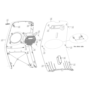 Tablier avant Niu M+ sport blanc