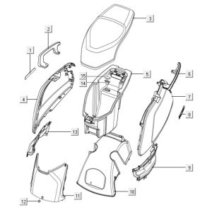 Capots arrière Niu blanc N1S