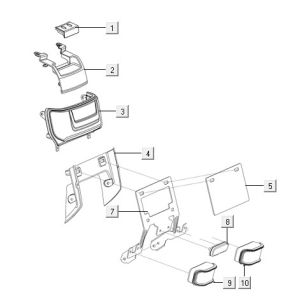 Feu arrière gris mat N1S