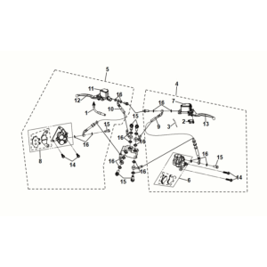 Système de freinage Assy Sym Symphony ST 50 E5