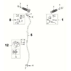 Système de freinage Peugeot Django 4 temps E5