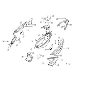 Selle box AGILITY 16+ 4T 125 Bleu clair métallisé mat