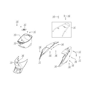 Sellebox Kymco Agility 10' 4 temps argent