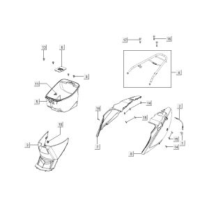 Sellebak Kymco Agility 12' 4 temps rouge