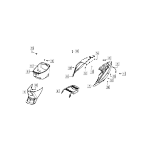Sellebak Kymco Agility Delivery 4 temps euro4 blanc