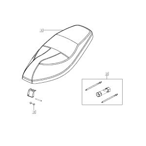 siège Selleseat Kymco Agility RS 4 temps blanc 11