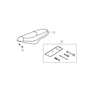 Selle Selleseat Kymco DJ 2 temps noir