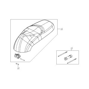 Selleseat Kymco Like 4 temps diamant blanc comme T T