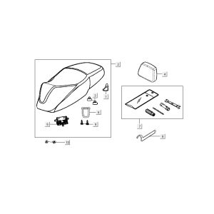 Selle Selleseat Kymco New Dink 4 temps or