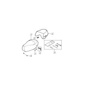 Selle Selleseat Kymco People 2 temps bleu