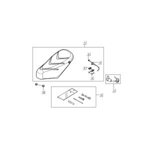 siège Selle Kymco Super9 ac o.m 2 temps sport bleu