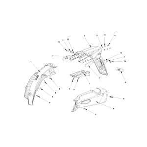 Garde-boue arrière Bye-Bike-Bye-Bike Achterspatbord