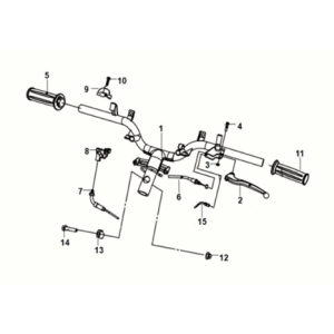 Câble, interrupteur et poignée d'alimentation Sym Fiddle III 50 E3