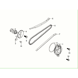 Arbre à cames - Chaîne de distribution Sym Fiddle ll Euro 5