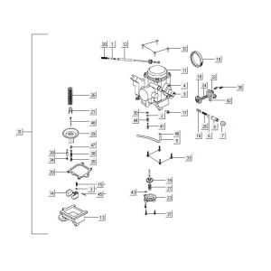 Carburateur Kymco MXU 500