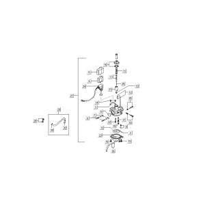 Carburateur - Starter Kymco B&W LC 2 temps argent