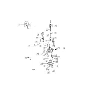 Carburateur - starter Kymco People 2 temps bleu