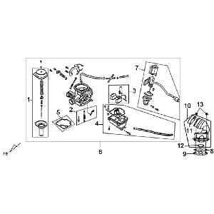 Carburateur Sym Symphony (BK5560) noir