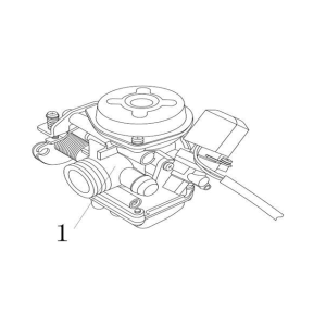 Carburateur AGM Ape50 blanc